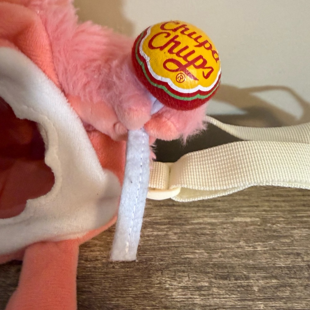 Chupa Chups Lollipop Pink Flamingo Plush Backpack Limited Edition - Picture 3 of 11